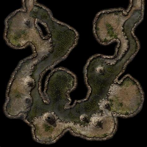 Dungeons And Dragons Cave Map